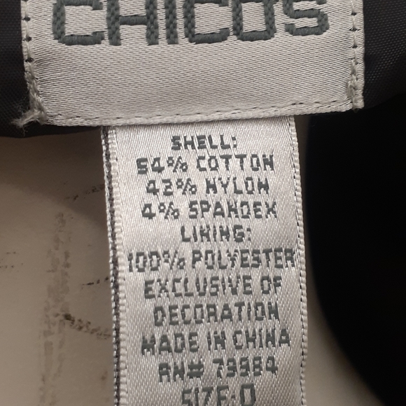 Chico Black white Geisha Face Blazer Sequined Jacket M L - Picture 6 of 7